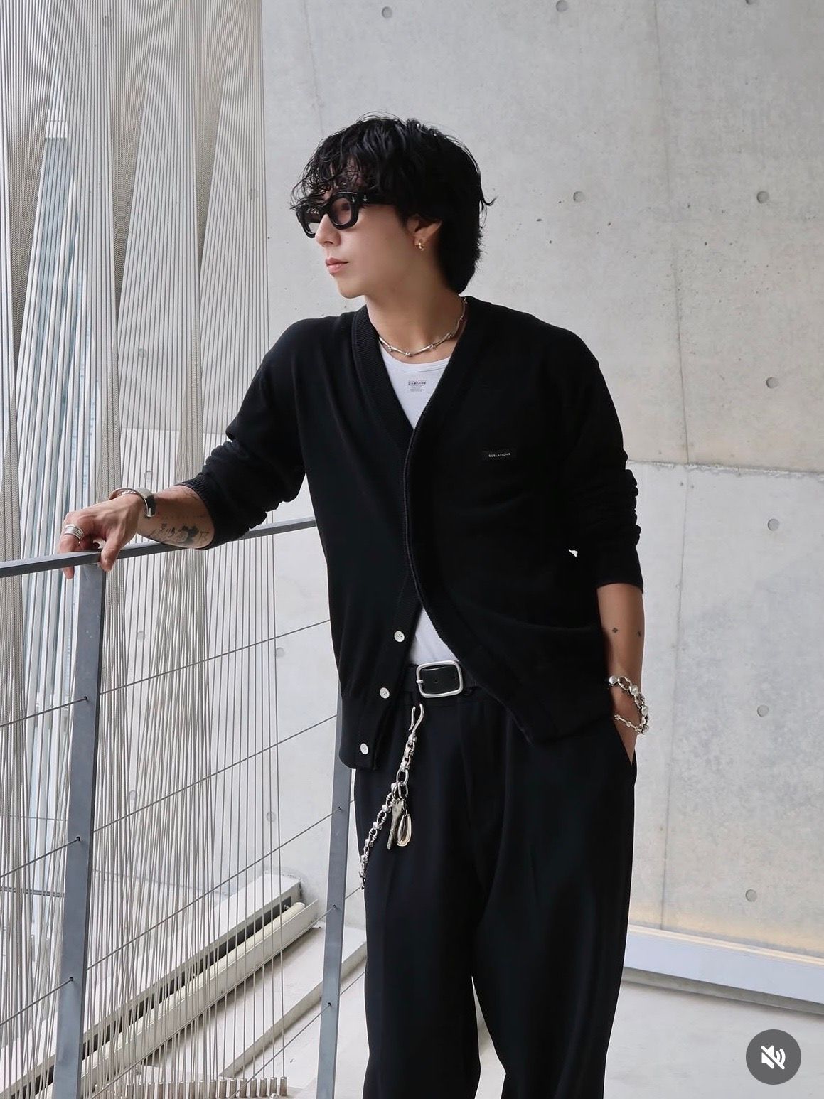 【26AW】コンパクト ライナー カーディガン / COMPACT LINER CARDIGAN .16 / ブラック