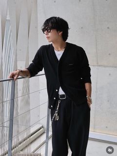 【26AW】コンパクト ライナー カーディガン / COMPACT LINER CARDIGAN .16 / ブラック