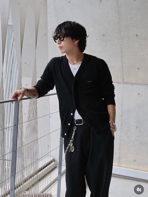 【26AW】コンパクト ライナー カーディガン / COMPACT LINER CARDIGAN .16 / ブラック