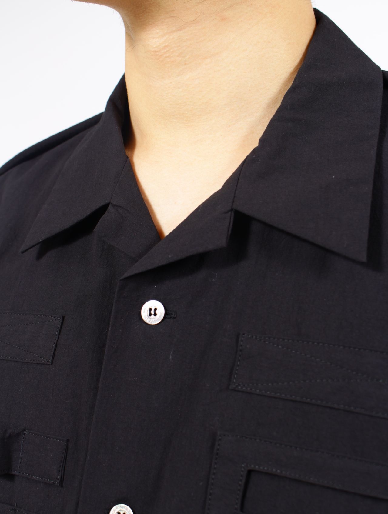 【25SS】 "エイリアン" エンジニア シャツ / "ALIEN" ENGINEER SHIRT / ブラック