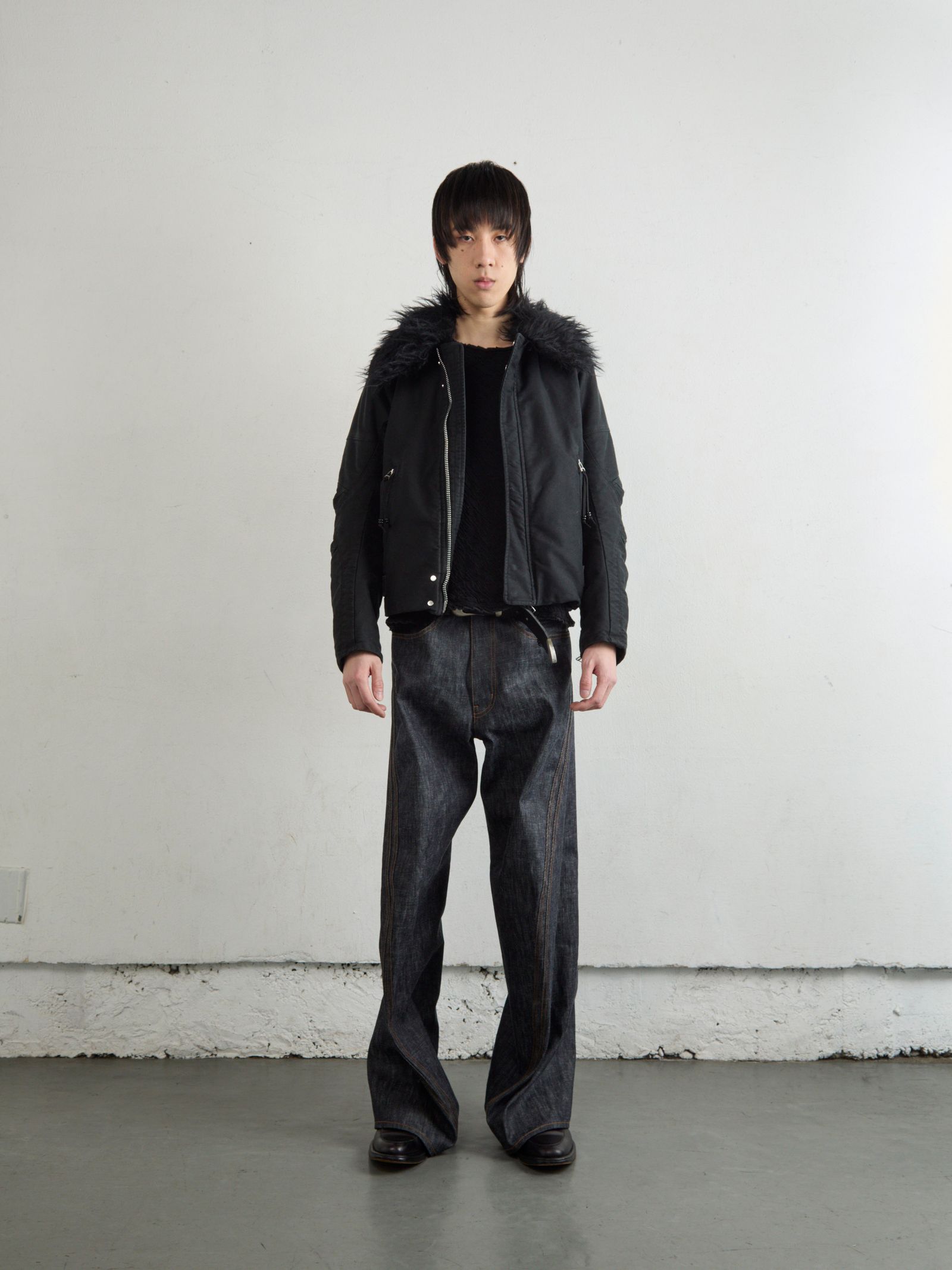 【関税込み】Mugler ブラック キルティング パファージャケット TAKAHIROMIYASHITATheSoloist 2024-25AW ボーンパッチMA-1