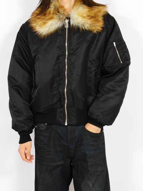 【26AW】 ファー フライト ジャケット / FUR FLIGHT JACKET / ブラック