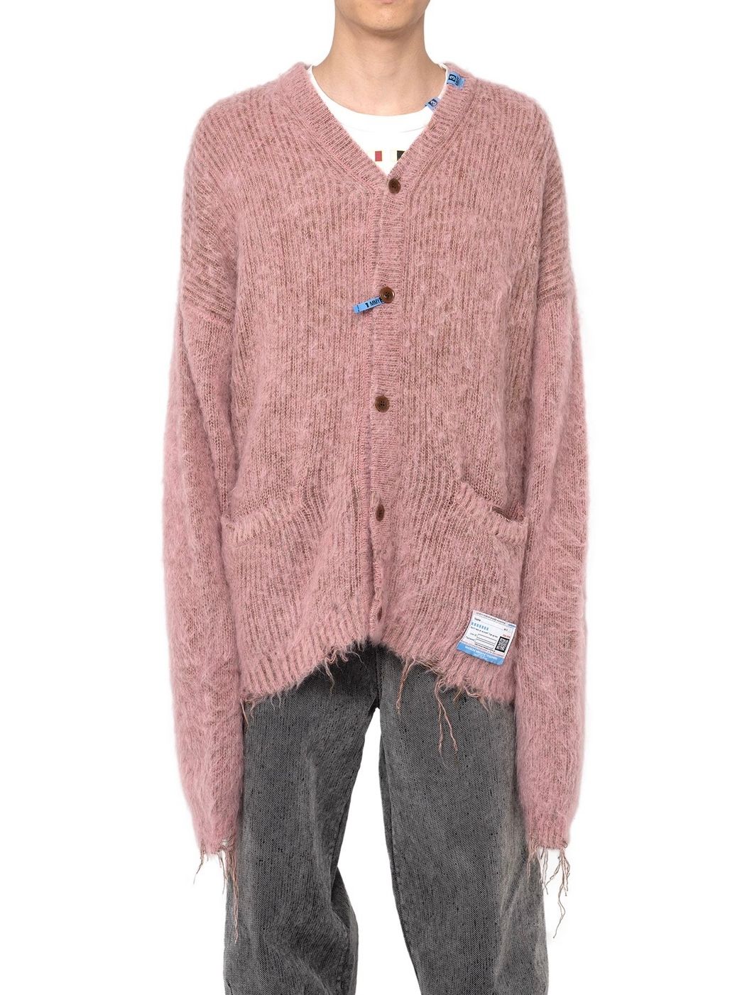 Maison MIHARA YASUHIRO - 【23AW】モヘア ニット カーディガン / MOHAIR KNIT CARDIGAN / ピンク  | STORY