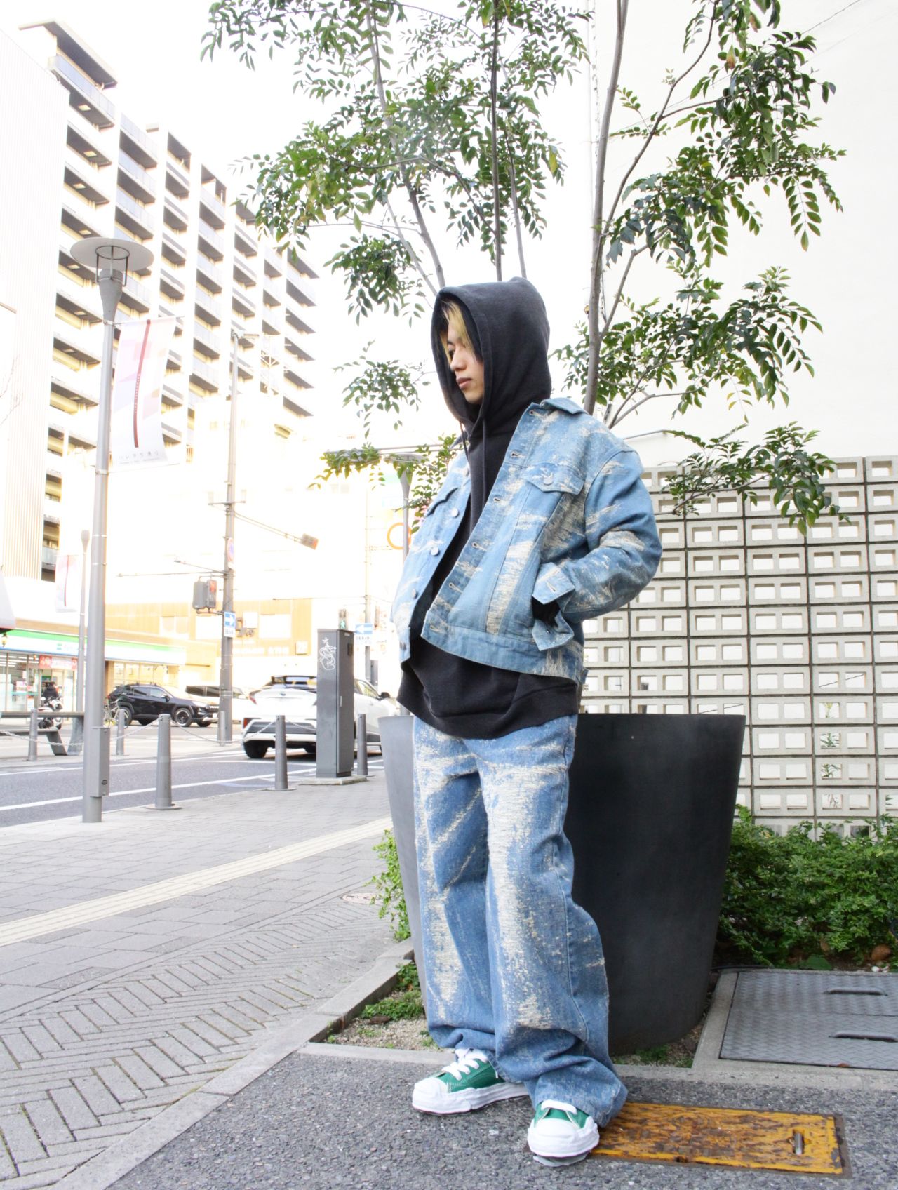 【26SS】ワイド デニム パンツ / WIDE DENIM / インディゴブリーチ