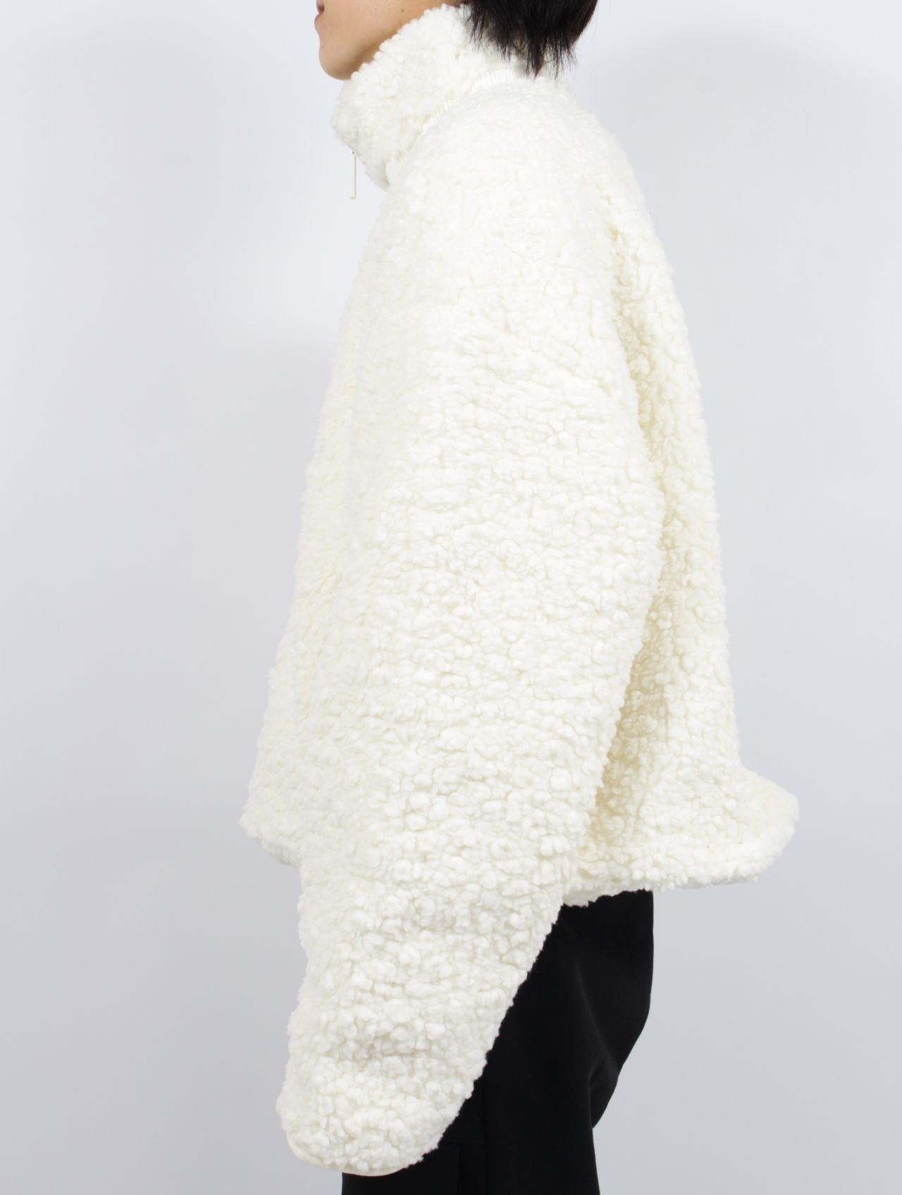 【25AW】ボア フリース ジップアップ ジャケット / EF JACKET / ホワイト