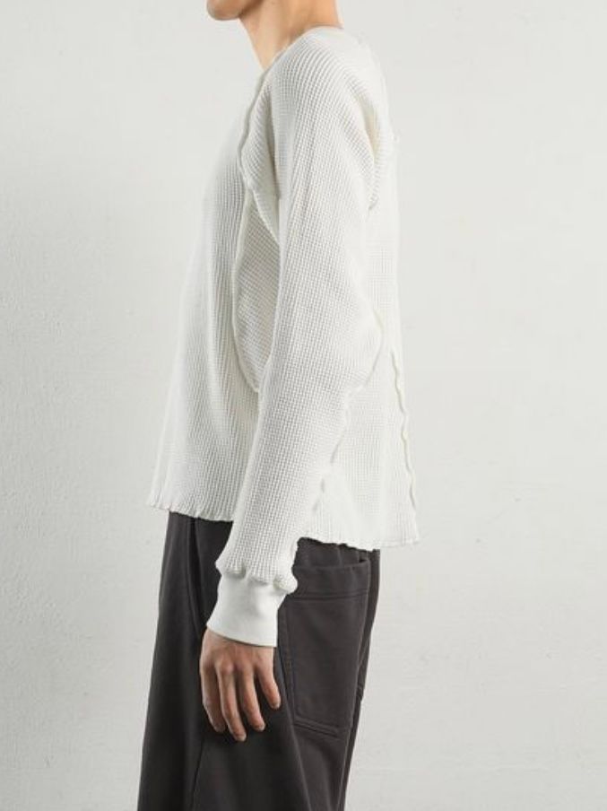 NVRFRGT - 【24AW】ワッフル サーマル ロングスリーブ Tシャツ NVRFRGT - 【24AW】ワッフル サーマル ロングスリーブ Tシャツ