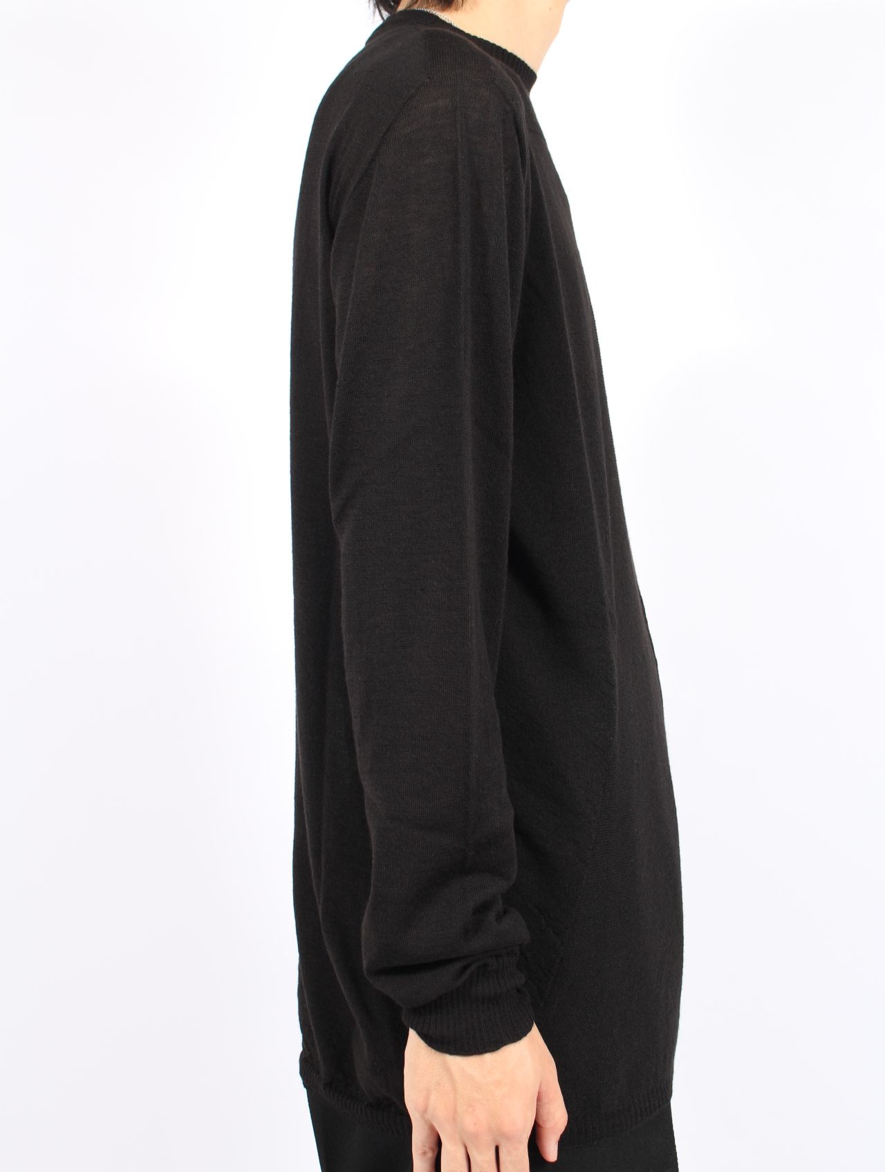 【25AW】オーバーサイズ レベル ニット カットソー / OVERSIZED LEVEL / ブラック