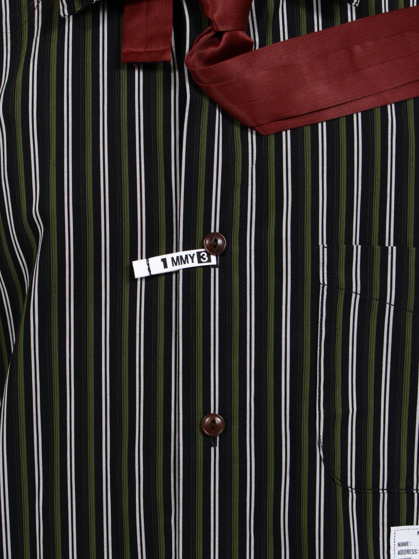 【26AW】 アタッチド タイ ロングスリーブ シャツ / ATTACHED TIE L/S SHIRTS / ブラック