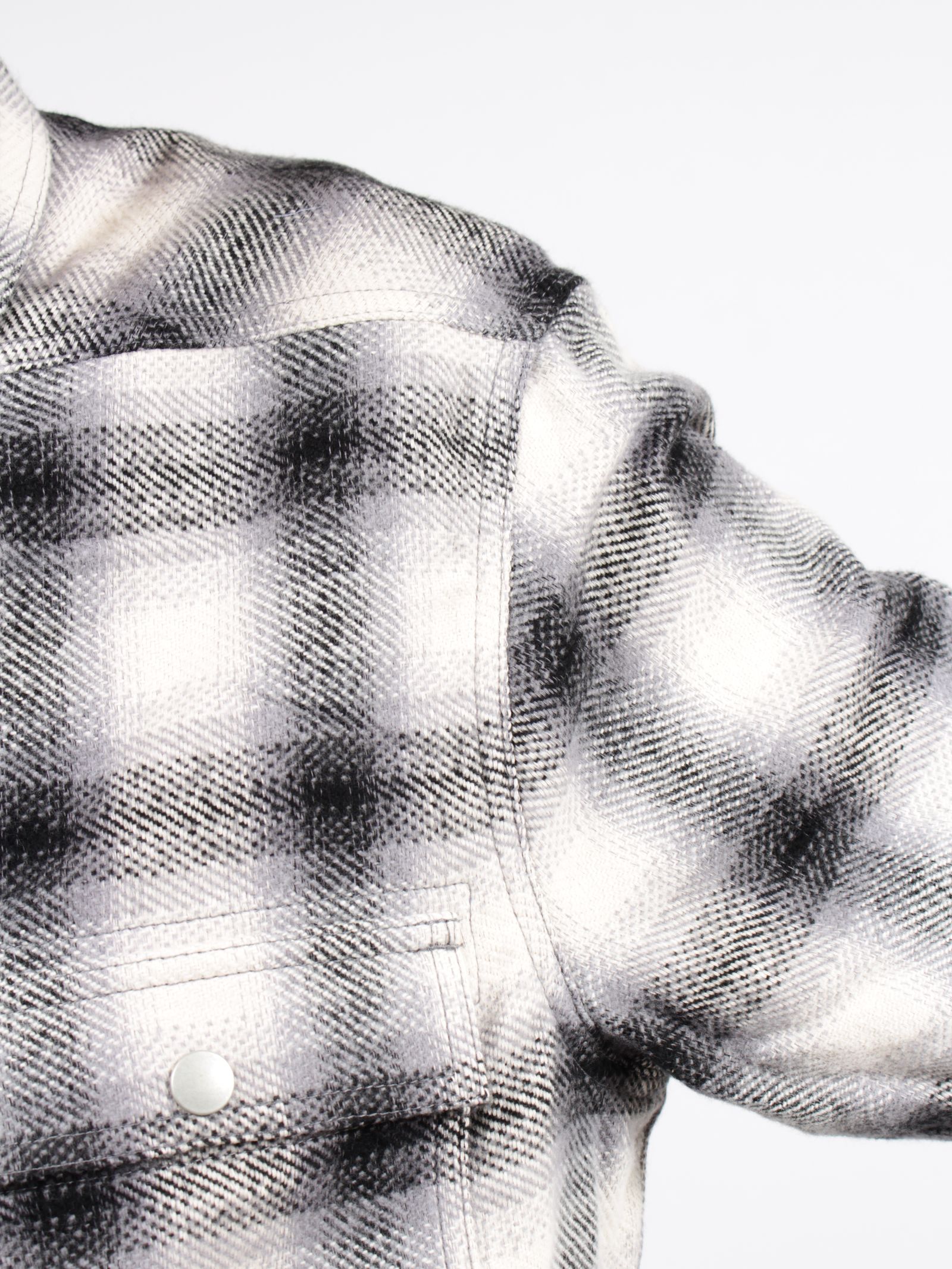 【26SS】クロップド アウター シャツ / CROPPED OUTERSHIRT / GREY OMBRE(グレー)