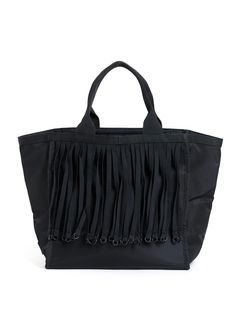 テープフリンジ バッグ / TAPE FRINGE BAG (LARGE) / ブラック