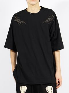 【26SS】3D エンブロイダリー Tシャツ / 3D EMBROIDERED T-SHIRT / ブラック
