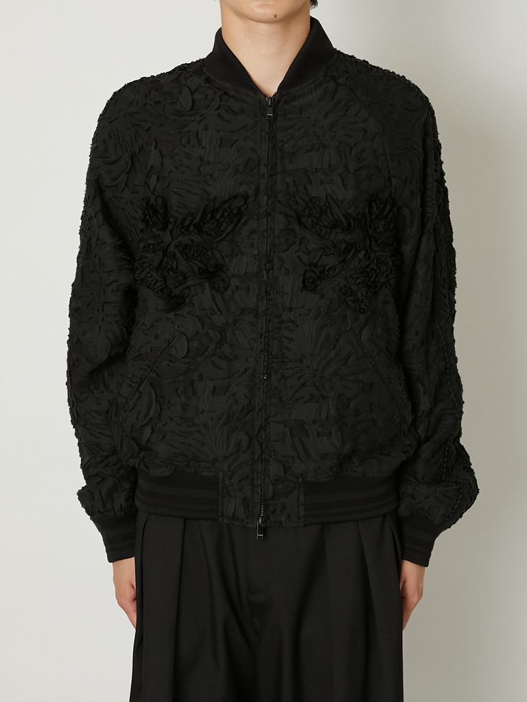 TAAKK - 【24SS】ジャカード ブルゾン / JACQUARD BLOUSON / ブラック  