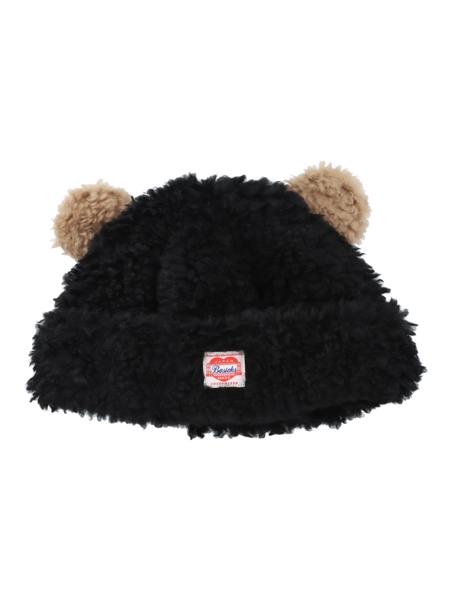 一部予約販売】 ポン BASICKS Bear Beanie BLACK Sサイズ 帽子 - www ...