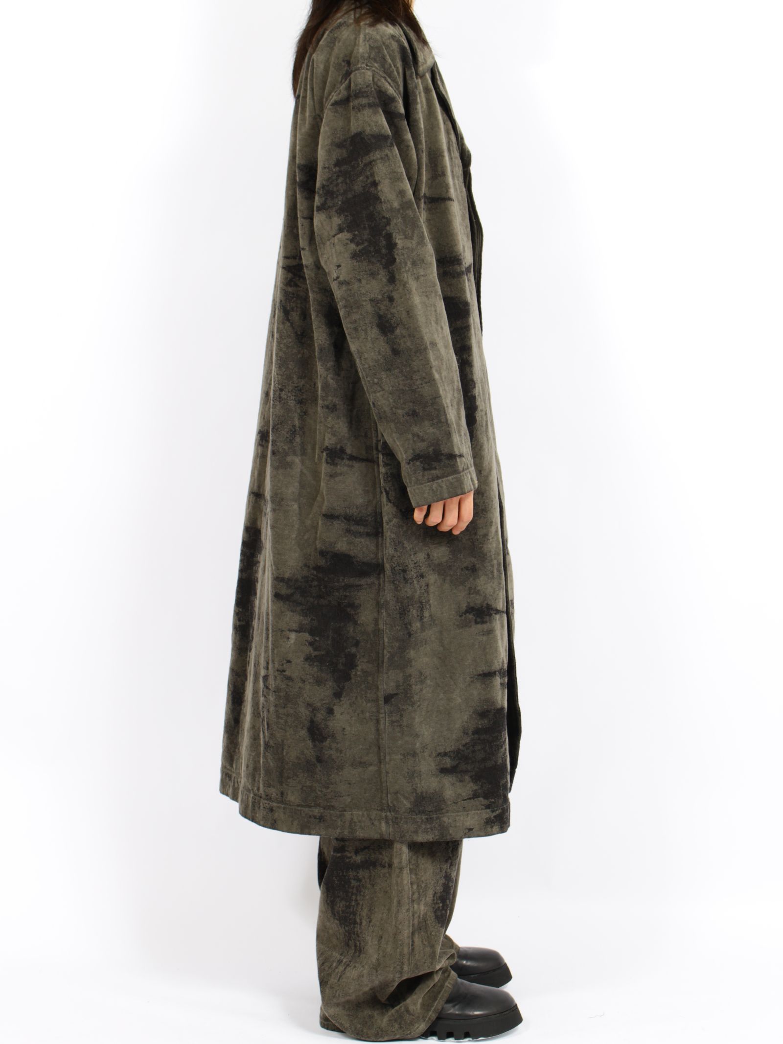 【26AW】モール ジャガード デニム コート / MOLE JACQUARD DENIM COAT / グレー