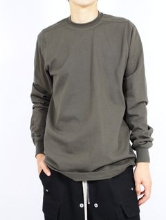 【25AW】リブ クルーネック 長袖スウェット シャツ / SHORT CREWNECK LS / ボスコ(カーキ)