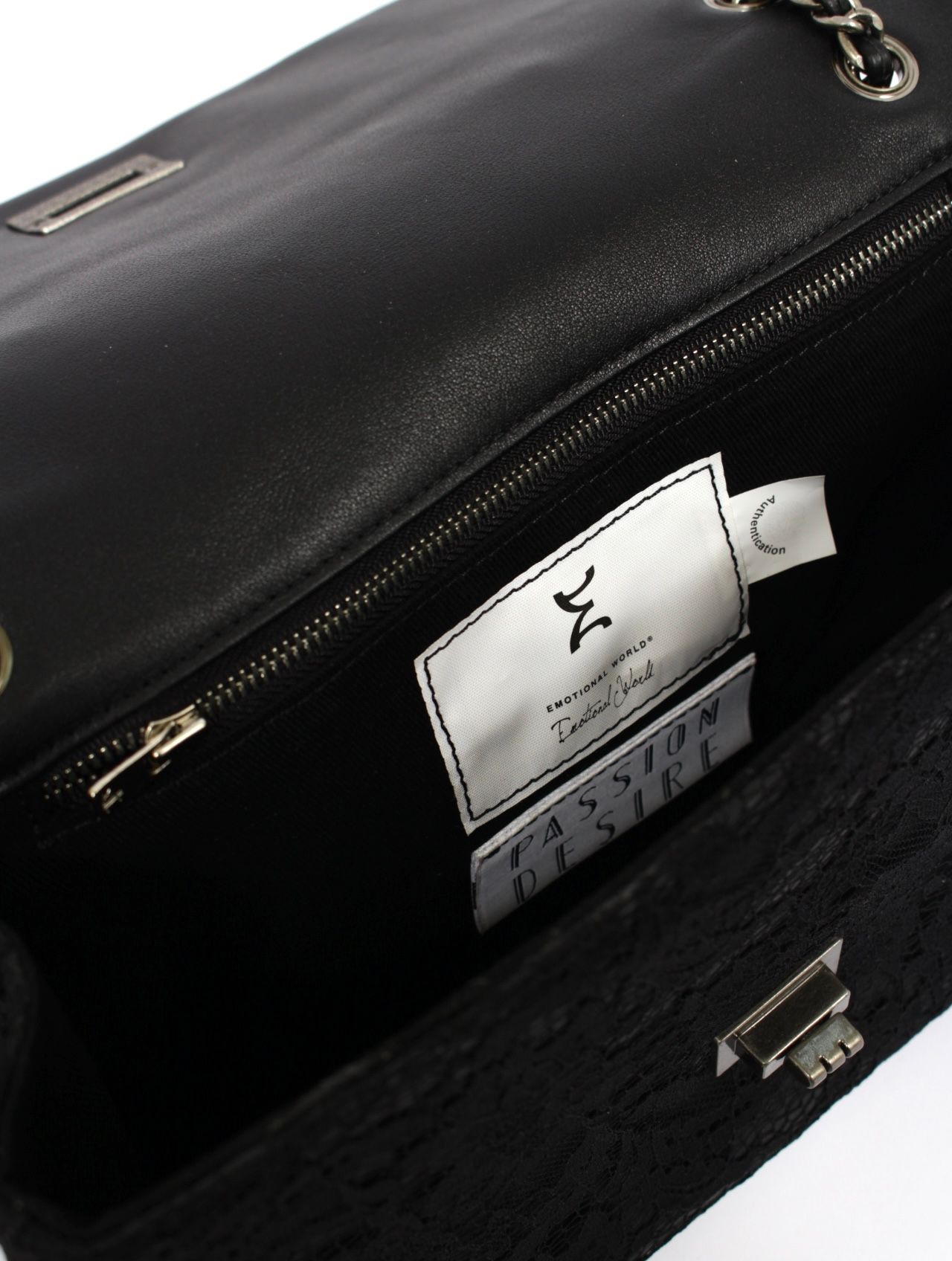 【25AW】エモーショナル ワールド コラボレーション ミディアム チェーン バッグ  / x EMOTIONAL WORLD MIDIUM CHAIN BAG / ブラック