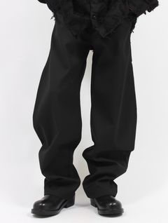 【25AW】 オクタイ トラウザー ワイド スラックス パンツ / OKTAI TROUSER / スターディブラック