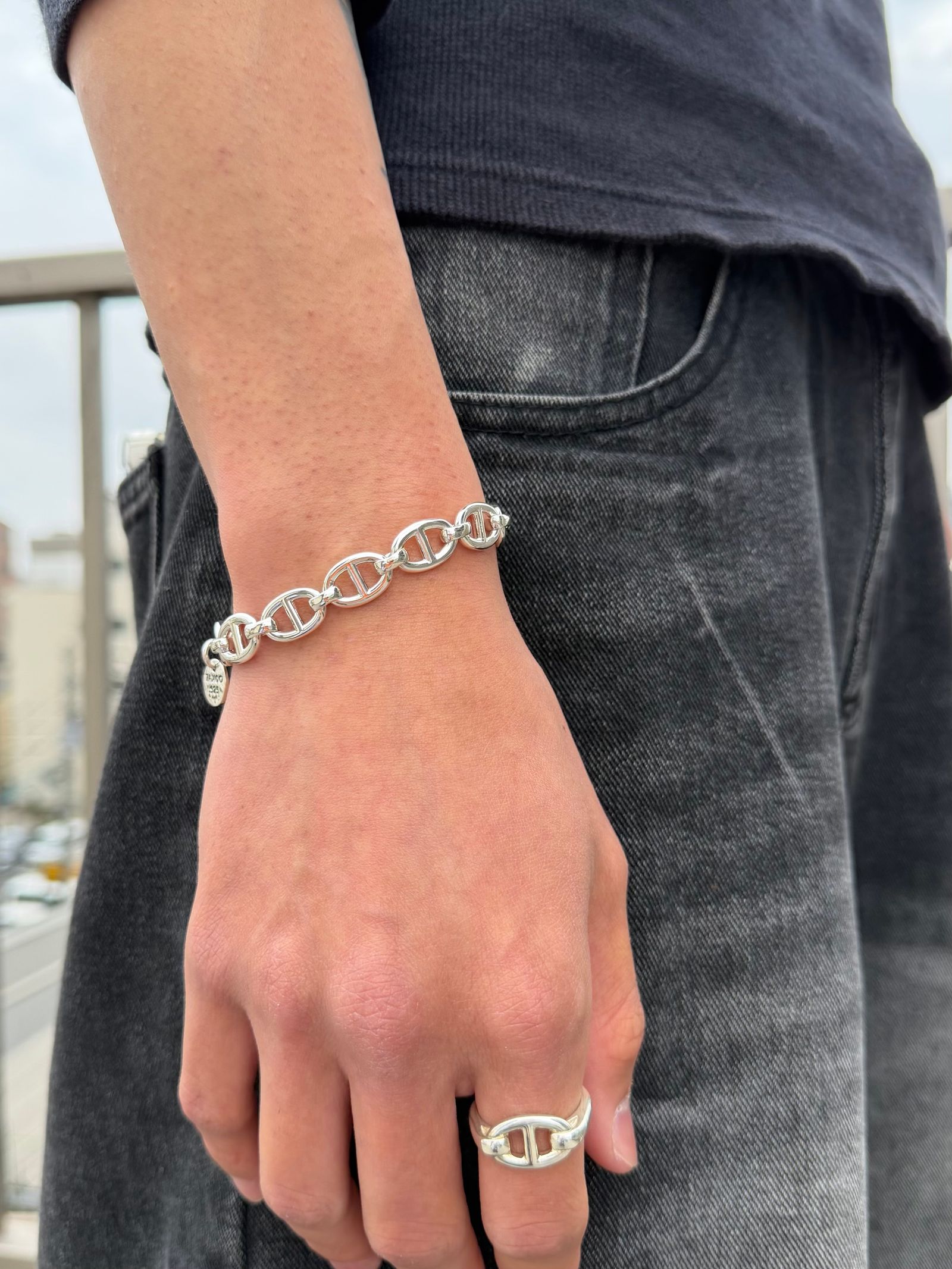 アンカー リンク ブレスレット / ANCHOR LINK BRACELET-10mm- / シルバー