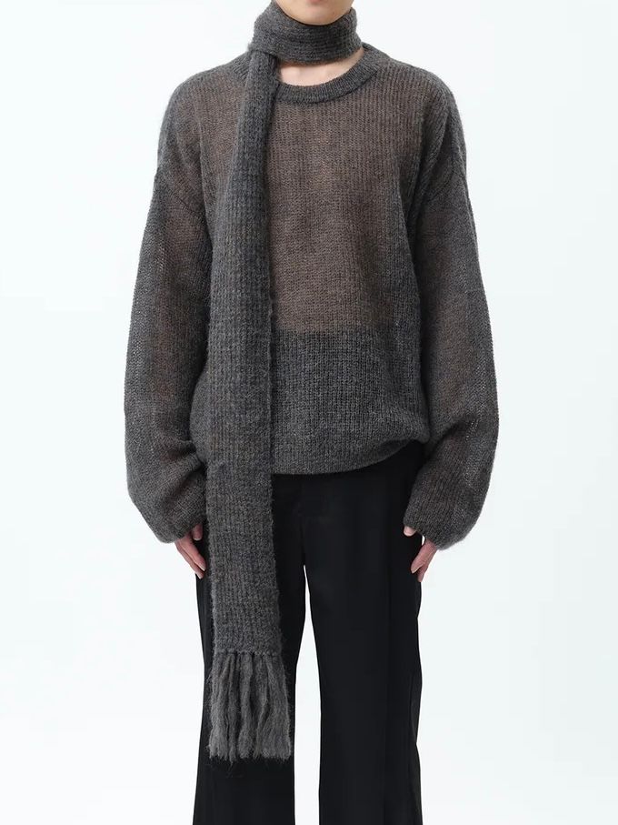 SUBLATIONS - 【24AW】モヘア ローゲージ ニット / MOHAIR LOW GAUGE P/O KNIT .12 / ボルドー |  STORY