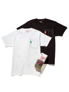 【ヘインズ コラボ】2パック Tシャツ / Hanes × MINDSEEKER 2P JAPAN FIT CREW NECK T-SHIRTS / ホワイト ・ ブラック