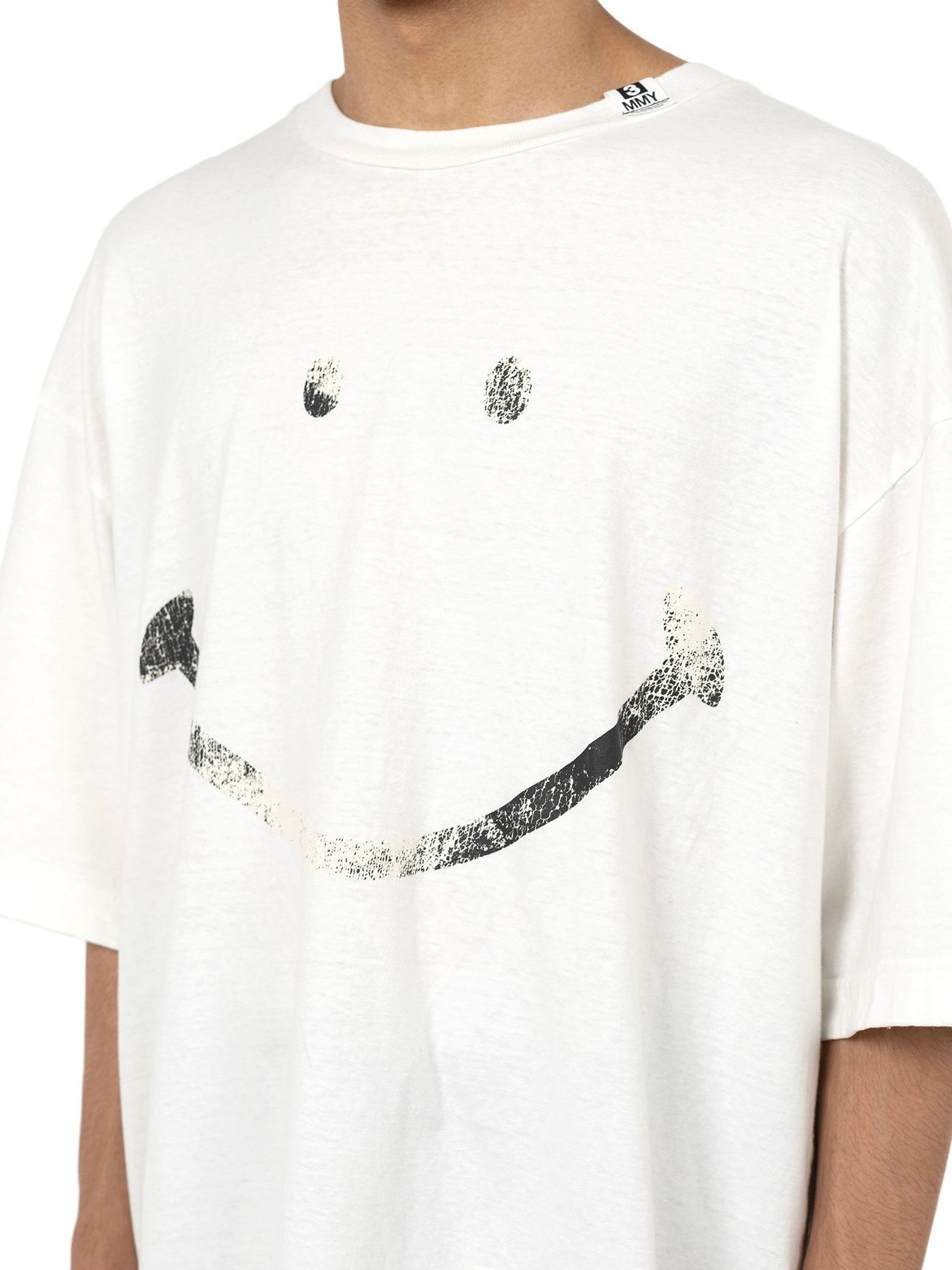 MAIRI様MYホワイトS Maison MIHARA YASUHIRO - スマイリーフェイスプリントTシャツ