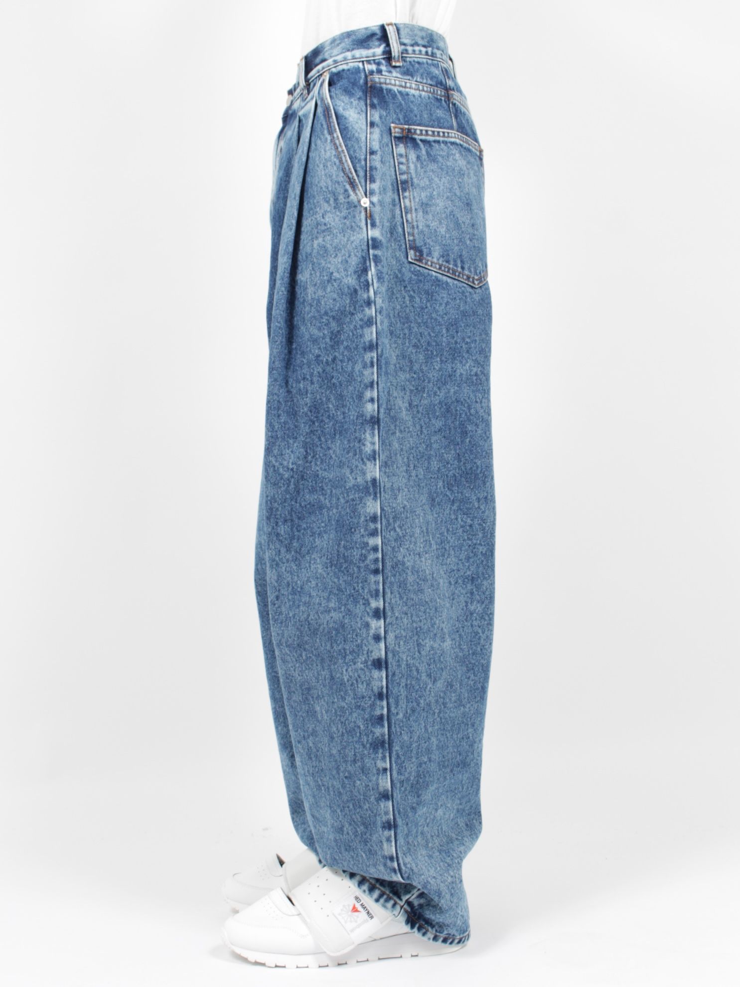 HED MAYNER - 【23AW】プリーツ デニム パンツ / PLEATED DENIM