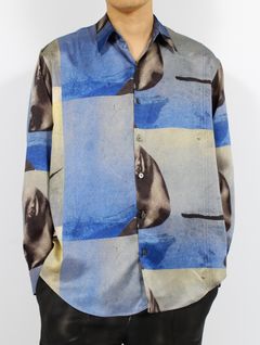 【25SS】グラフィック プリント シャツ / GRAPHIC PRINT SHIRT / ブルー
