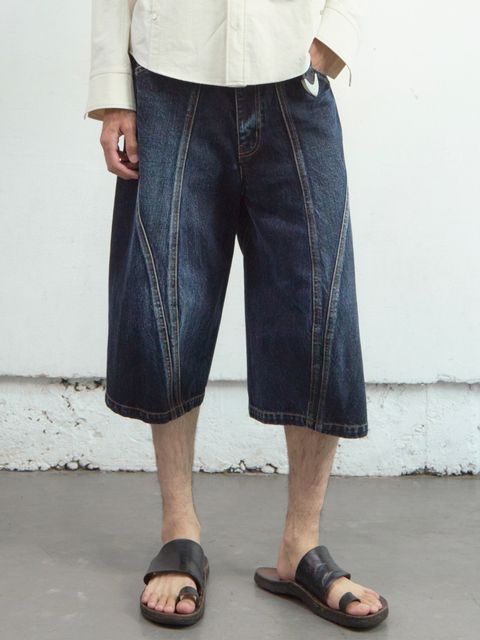 【26SS】 3D ツイステッド デニム ショーツ / 3D TWISTED JORTS / DARK FADED INDIGO (ダーク インディゴ)