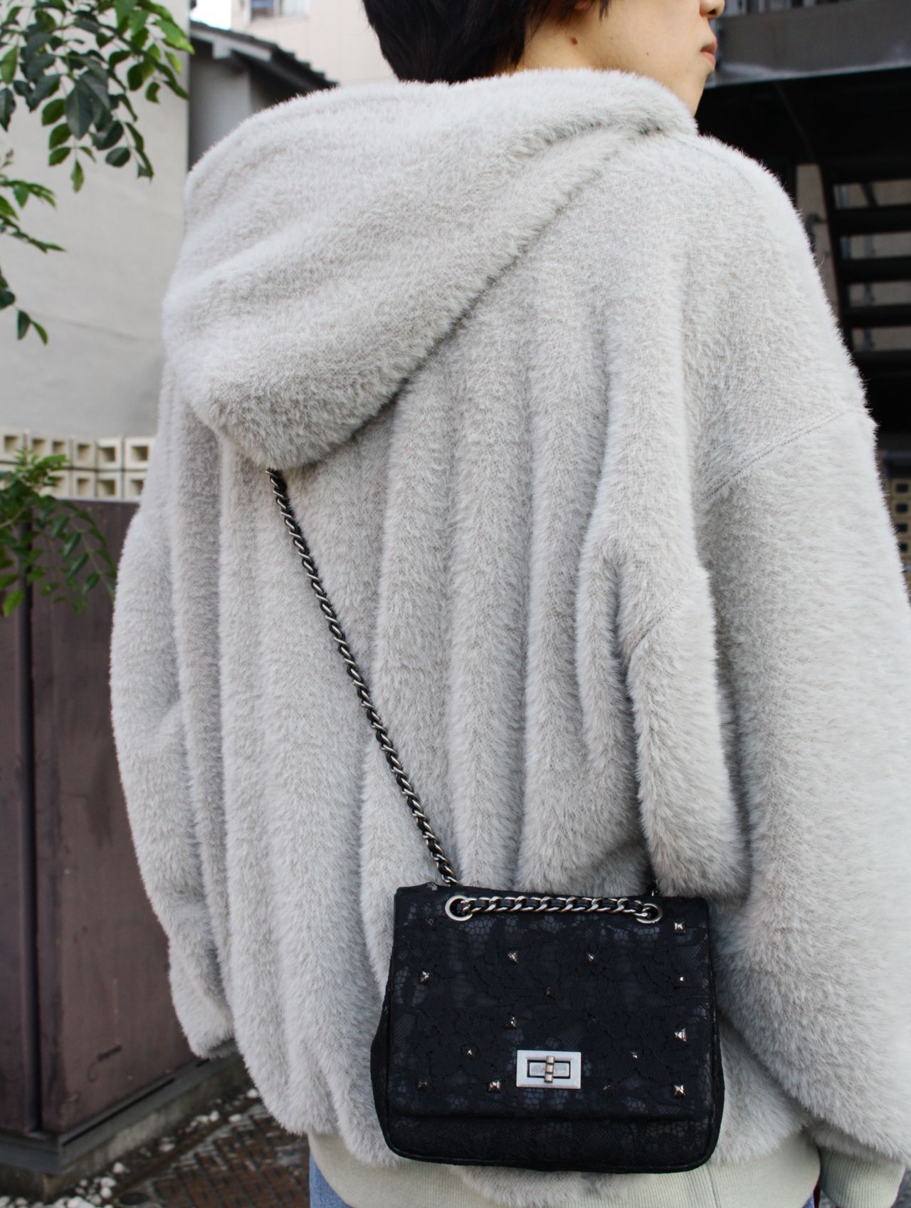 【25AW】エモーショナル ワールド コラボレーション スモール チェーン バッグ  /x EMOTIONAL WORLD SMALL CHAIN BAG / ブラック