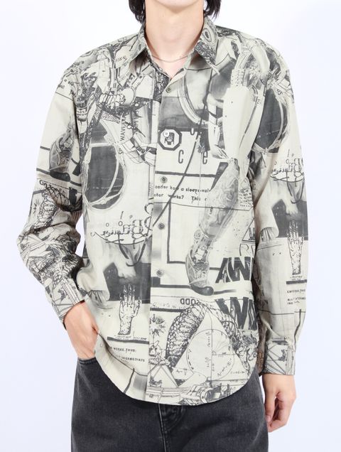 【25AW】グラフィック シャツ / GRAPHIC SHIRTS / ベージュ