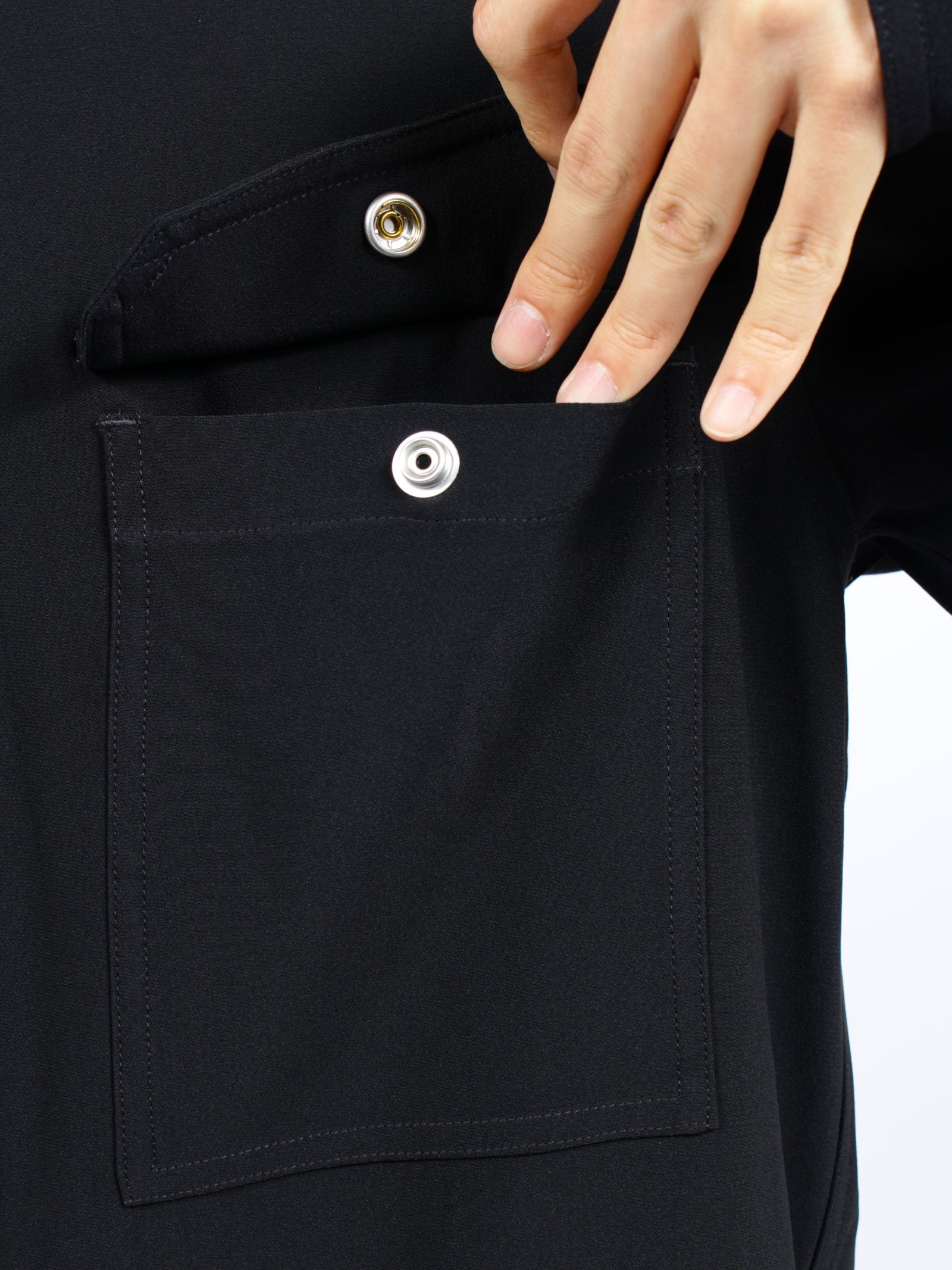 【26AW】アウターシャツ 長袖 / OUTERSHIRT / ブラック