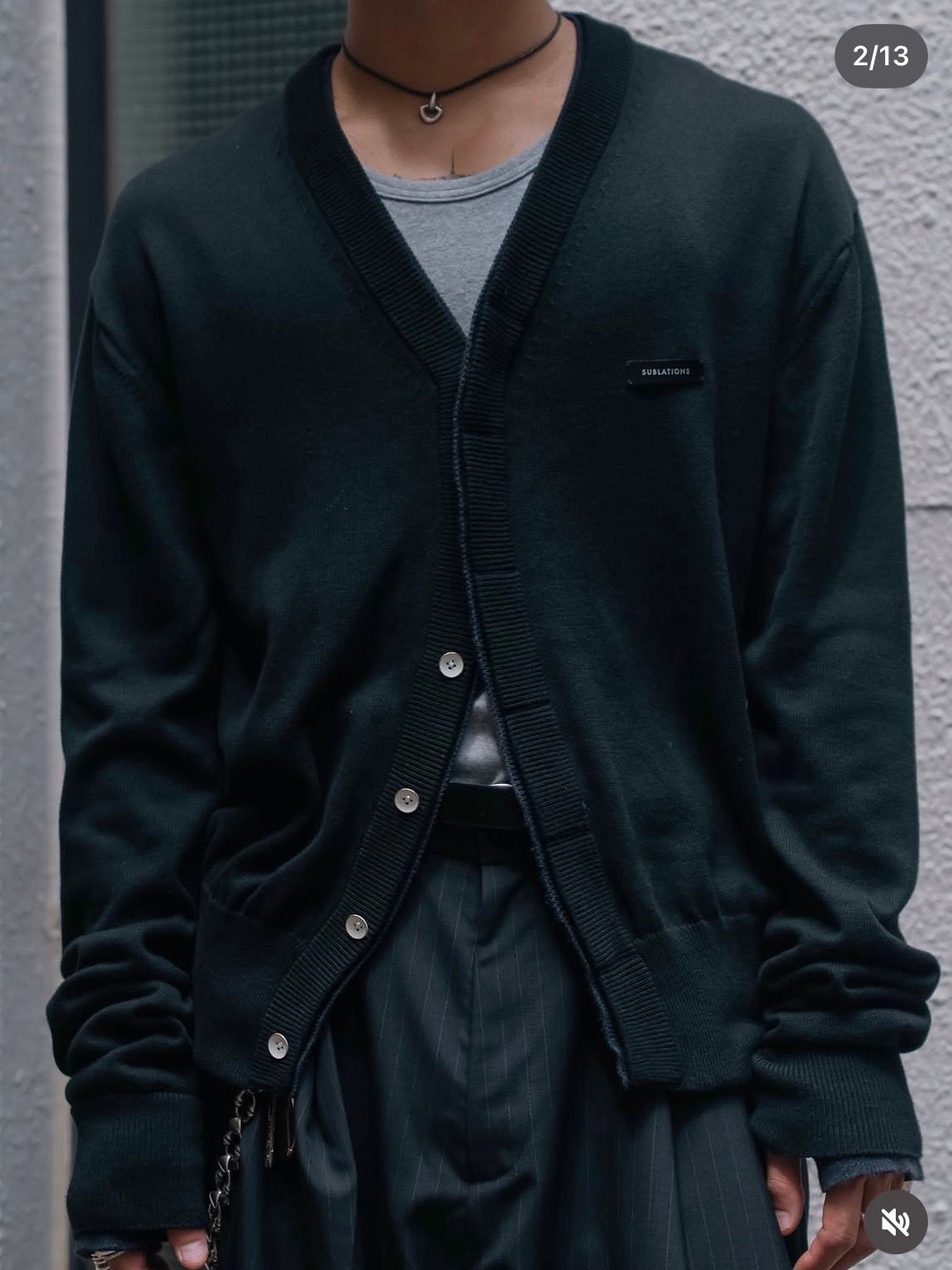 【26AW】コンパクト ライナー カーディガン / COMPACT LINER CARDIGAN .16 / ブラック