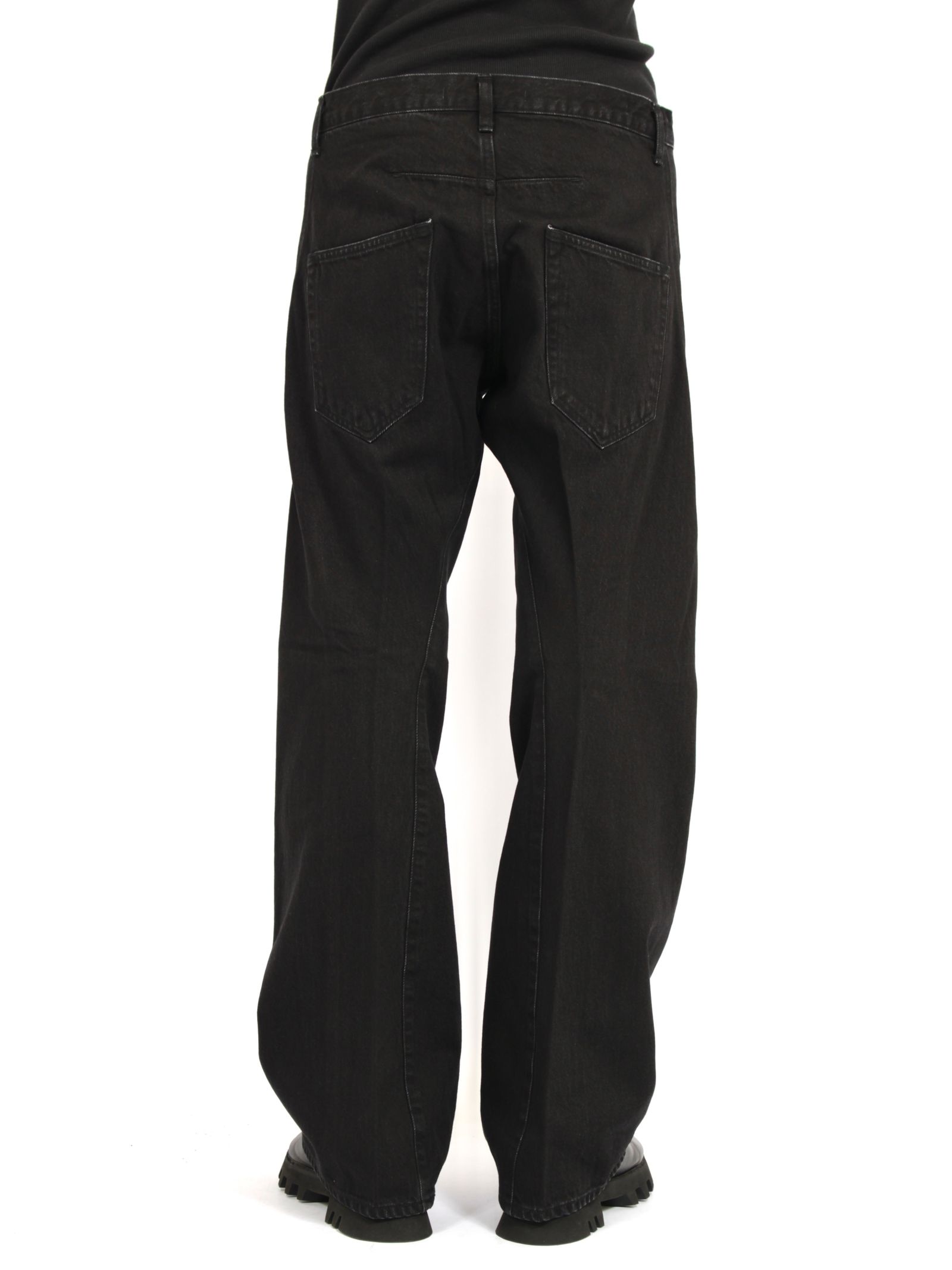 3D ツイステッド ジーンズ デニム パンツ / 3D TWISTED JEANS / FADED BLACK(ブラック)