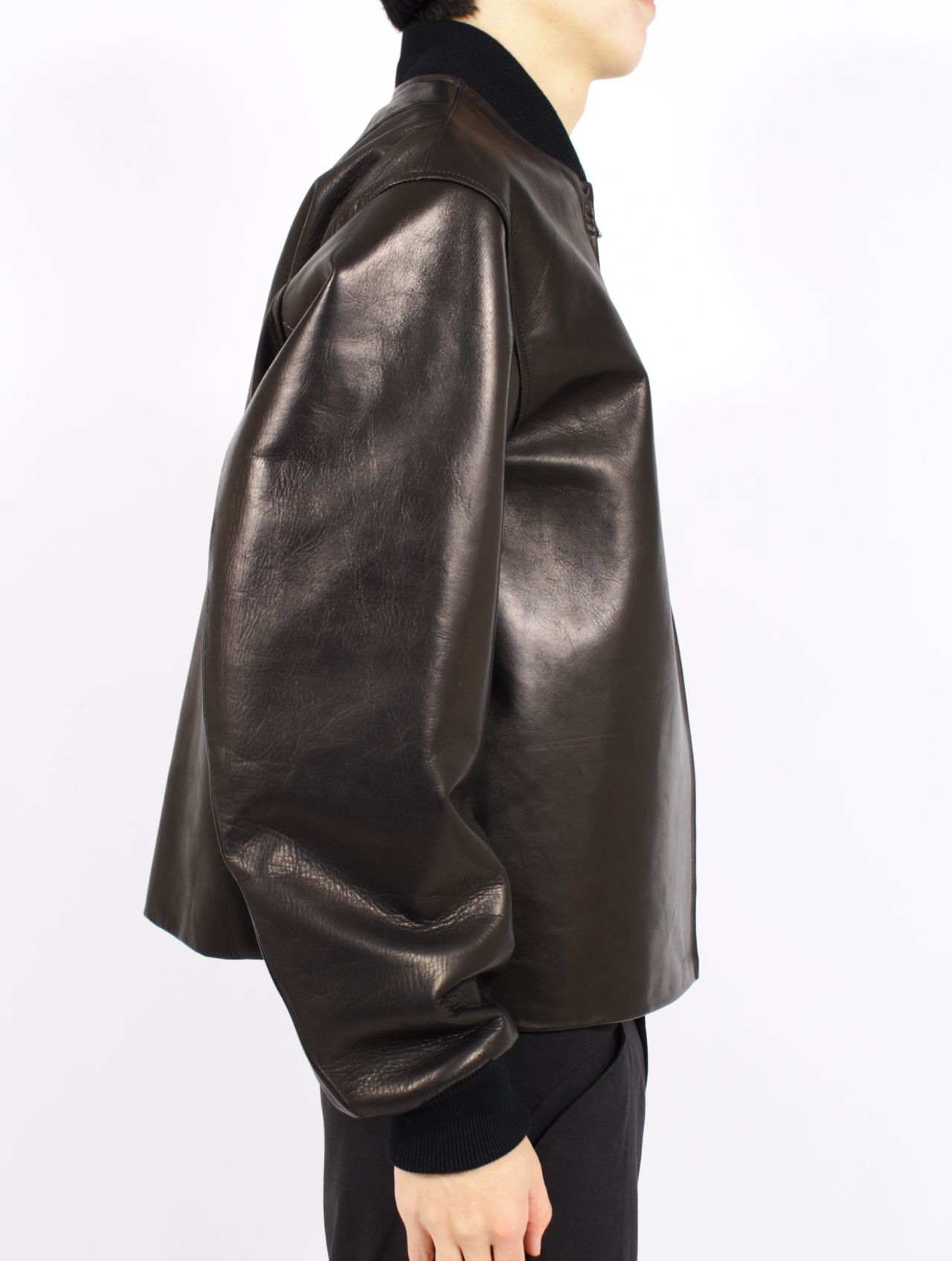 【26SS】レザー ジャケット / LEATHER JKT / ブラック