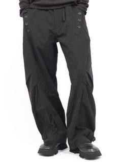 【25AW】タイ パンツ / TIE PANTS / ブラック