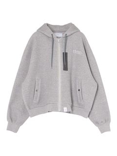 【26AW】 ミリタリー ジップ フーディー / MILITARY ZIP HOODIE / グレー
