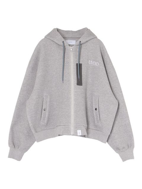 【26AW】 ミリタリー ジップ フーディー / MILITARY ZIP HOODIE / グレー