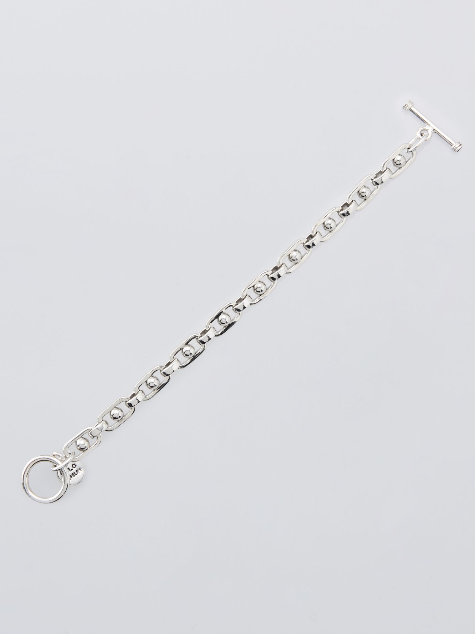 XOLO シルバー リンクブレスレット 約20cm XOLO - ボール リンク ブレスレット / BALL LINK BRACELET -8mm