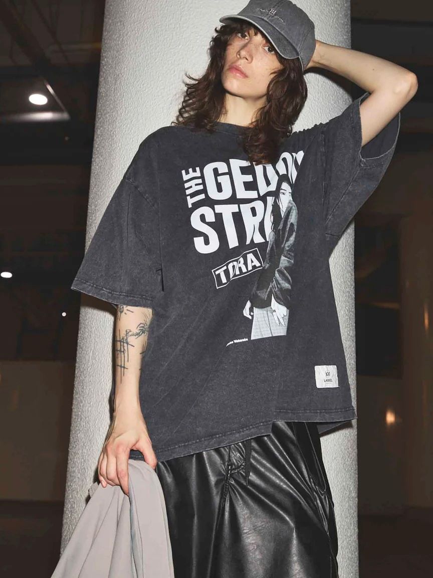 外道 ストリート 'トラ' Tシャツ / GEDOU STREET 'TORA' T-SHIRT / ブラック