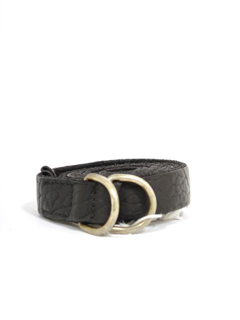 【BLT17】バイソンレザー ベルト / BISON FULL GRAIN LEATHER BELT / ブラック