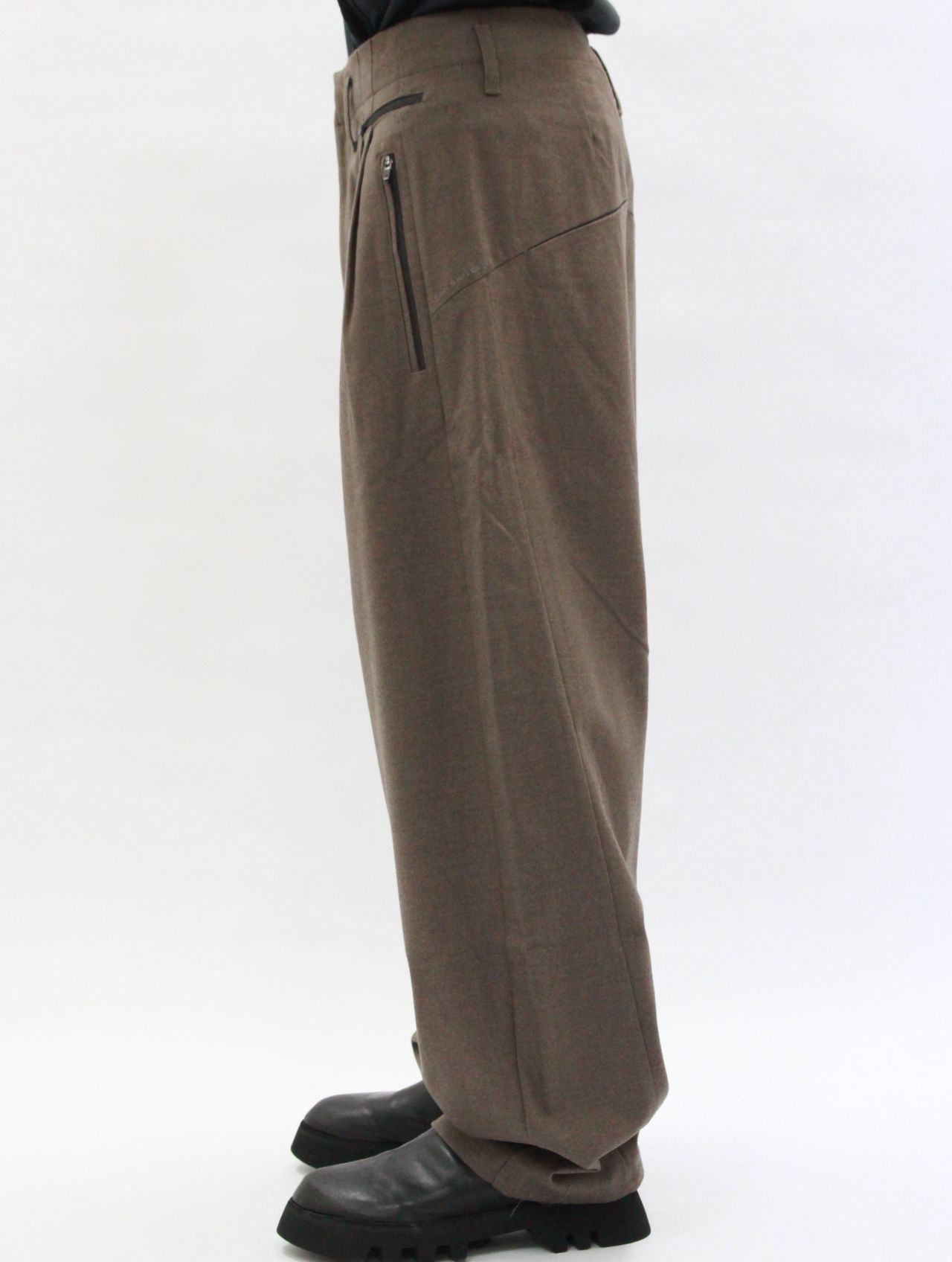 【25AW】ワイド パンツ / WIDE PANTS / ブラウン