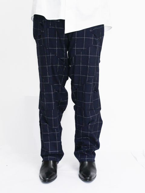 ダーツ スリムパンツ スラックス / Darts slim pants / ネイビー