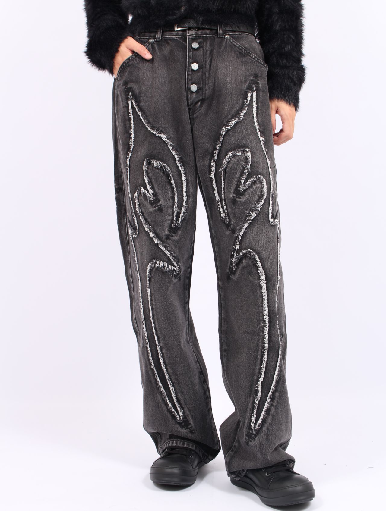 Thug club サグクラブ トライバルデニム Thug Club - 【25AW】トライバル デニム パンツ TRIBLE DENIM