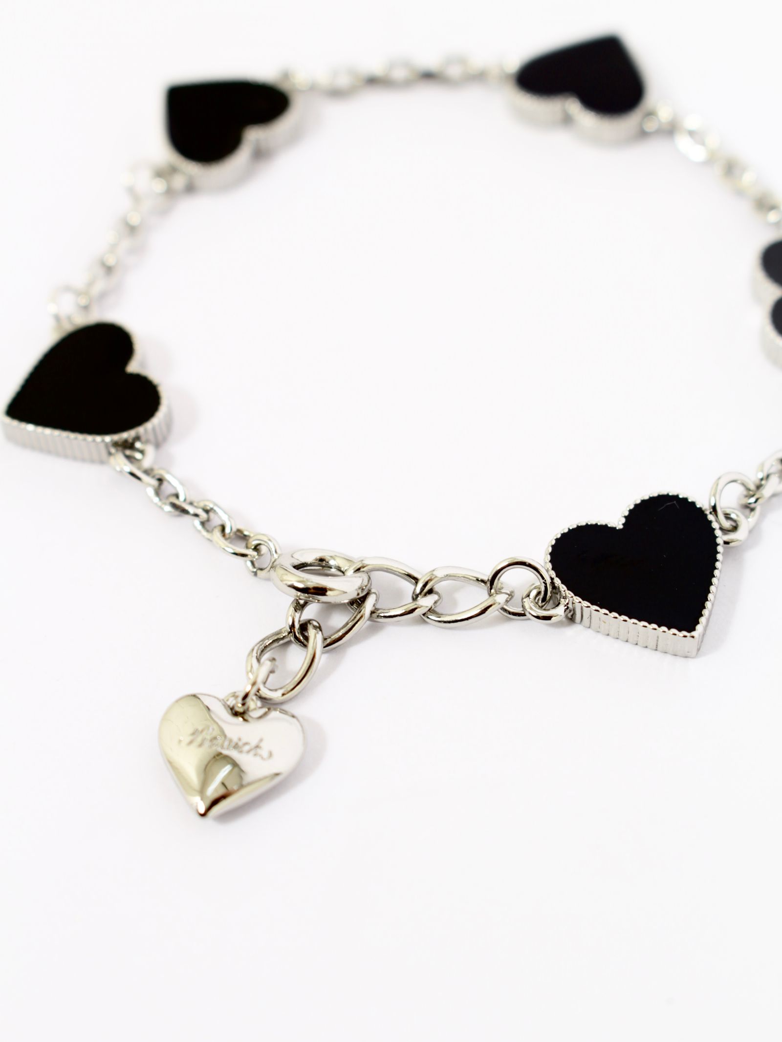 【26AW】チェーン ハート ブレスレット / CHAIN HEART BRACELET / ブラック