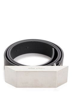 【24AW】ベベル バックル ベルト / BEVELED BUCKLE BELT / ブラック