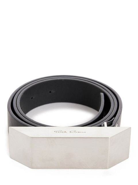 【24AW】ベベル バックル ベルト / BEVELED BUCKLE BELT / ブラック