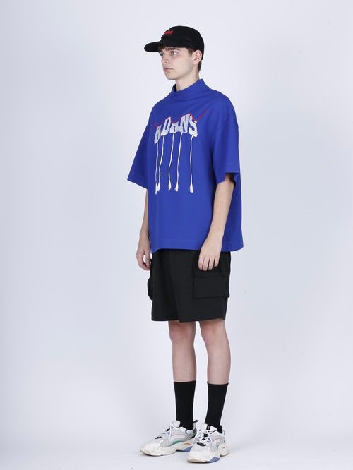 ADANS フリンジ Tシャツ / ADANS BRAID TEE / ブルー