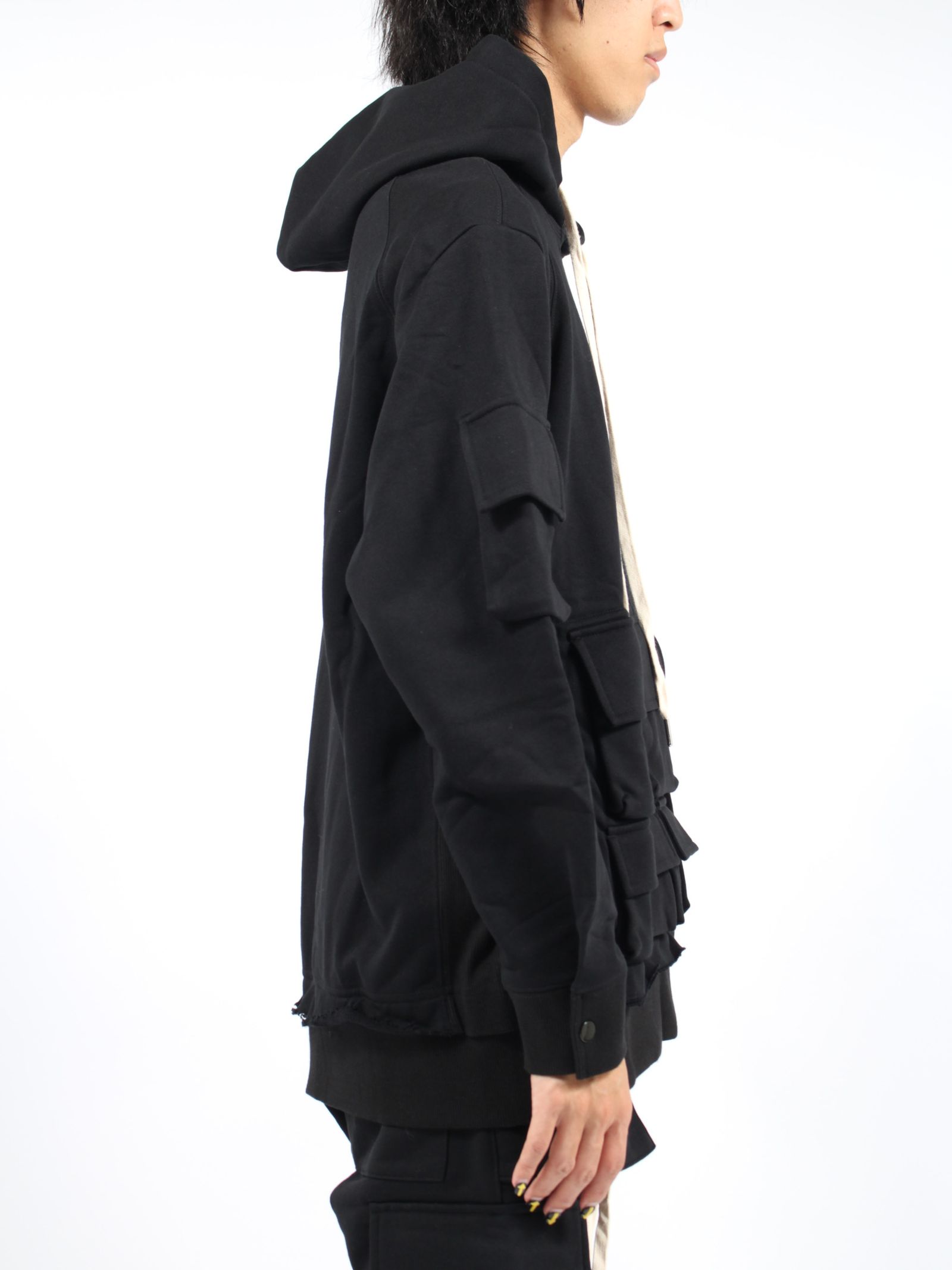 【24AW】ベーシック フーディー プルオーバー パーカー / BASIC HOODIE PULLOVER / ブラック