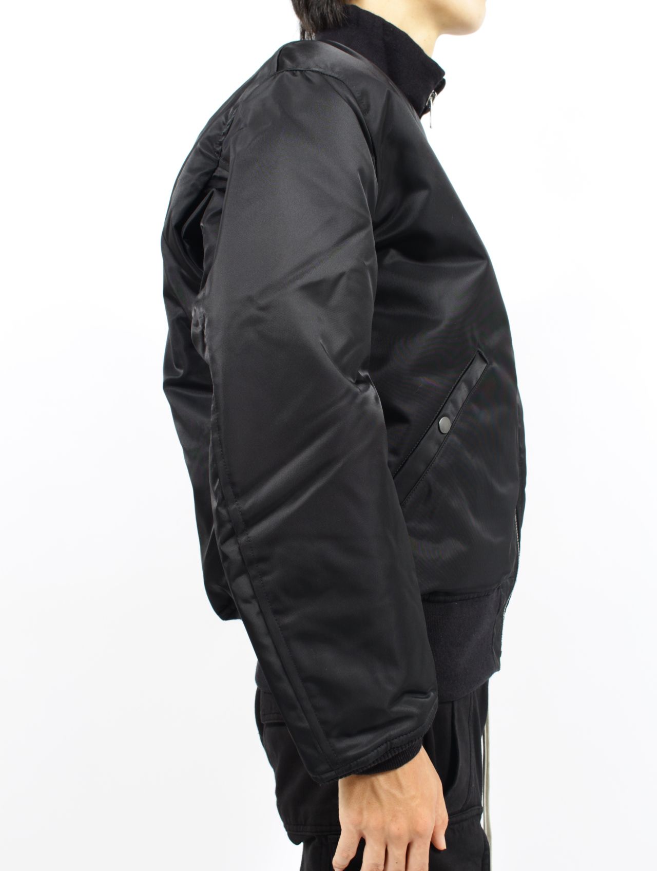 y*読様 リックオウエンス　ダークシャドウ　ブラック フライトジャケット　ボンバ JUMBO FLIGHT（np 09 black） | Rick Owens DRKSHDW(リック