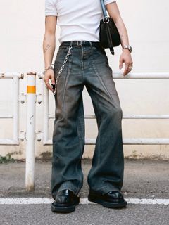 【先行販売】【25SS】ワイド シーム デニム バギー パンツ / WIDE SEAM DENIM BAGGY PANTS / RUSTY INDIGO(インディゴ)